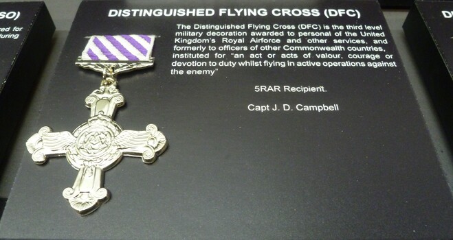 Medal, Replica Distinguished Flying Cross (DFC) for 5RAR Recipient.