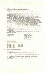 Copy of a letter of thanks from the people of Tam Phucc