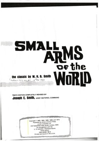 A copy of Small Arms of the World 