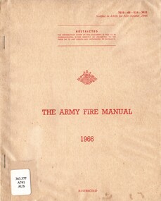 Australian Army: The Army Fire Manual, 1966