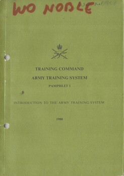 Australian Army:Training Command, Army Ttraining System Pamphlet 1 Introduction to the Army Training System, 1980