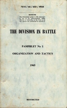 Australian Army: The Division In Battle, Pamphlet No. 1: Organization And Tactics, 1965