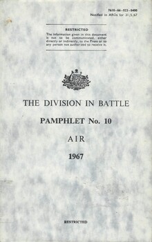 Australian Army: The Division In Battle, Pamphlet No. 10: Air, 1967