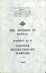 Australian Army: The Division In Battle, Pamphlet No. 11: Counter Revolutionary Warfare.