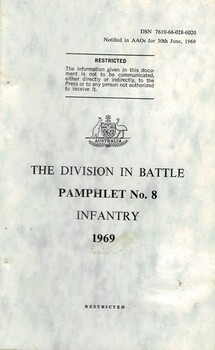Australian Army: The Division In Battle, Pamphlet No. 8: Infantry, 1969