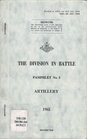 Australian Army: The Division In Battle, Pamphlet No. 5: Pamphlet No. 5, Artillery, 1965