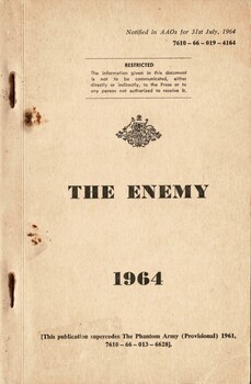 Australian Army: The Enemy, 1964