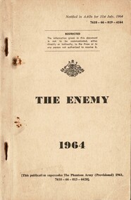 Australian Army: The Enemy, 1964