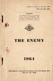 Australian Army: The Enemy, 1964