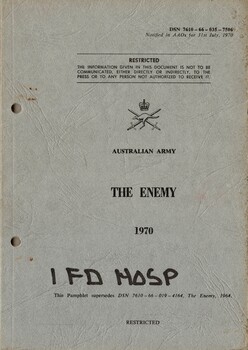 Australian Army: The Enemy, 1970 