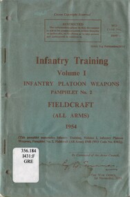 Infantry Training, Volume 1, Infantry Platoon Weapons, Pamphlet No. 2: Fieldcraft