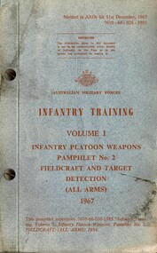  Infantry Training, Volume 1, Infantry Platoon Weapons, Pamphlet No. 2: Fieldcraft And Target Detection