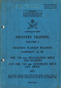 Infantry Training, Volume 1, Infantry Platoon Weapons,