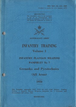 Infantry Training, Volume 1, Infantry Platoon Weapons