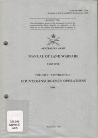A grey cardboard cover with black information on the cover.