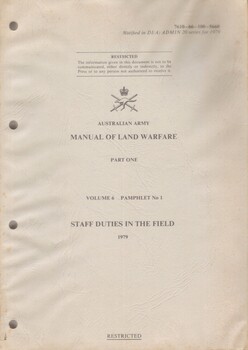  A grey coloured manual with black writing on the front cover. There are four punch holes down the left hand side. 