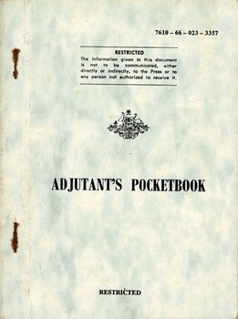 Australian Army: Adjutant's Pocketbook