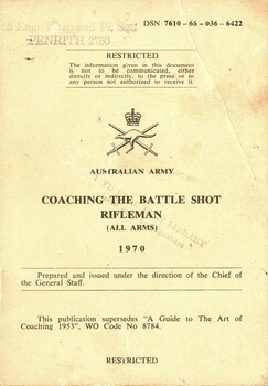 Australian Army: Coaching the Battle Shot Rifleman (All Arms) 1970