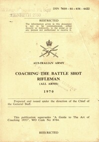 Australian Army: Coaching the Battle Shot Rifleman (All Arms) 1970