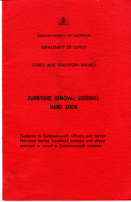 Booklet, Guide to Furniture Removal for Australian Service Personnel, 1/01/1969 12:00:00 AM