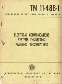 Electrical Communications Systems Engineering: Planning Considerations