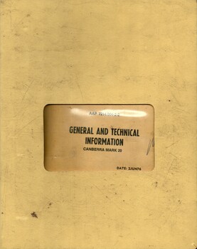 General And Technical Information, Canberra Mark 20, 2 Jun 1976