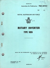 Royal Australian Air Force: Rotary Inverter Type 102A