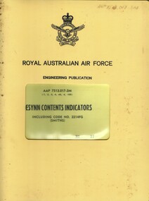 Royal Australian Air Force: Deslynn Contents Indicators Including Code No. 2214FG (Smiths)