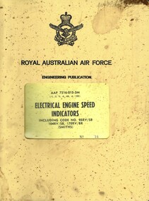 Royal Australian Air Force: Electrical Engine Speed Indicators