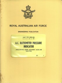 Engineering Publication: A.C. Ratiometer Pressure Indicator Including Code Number 1ACR/MB (Smiths)