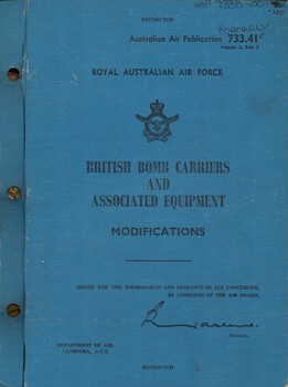 Royal Australian Air Force: British Bomb Carriers And Associated Equipment Modifications