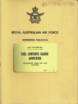 Royal Australian Air Force: Fuel Contents Gauge Amplifier Including Code No. FAA (Smiths)