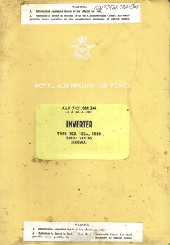 Royal Australia Air Force: Inverter type, 103, 103A, 103B, S3101 Series