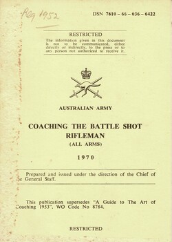 Australian Army: Coaching the Battle Shot Rifleman