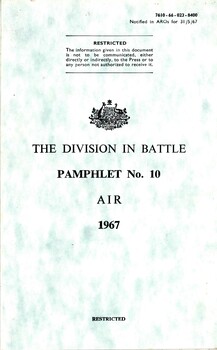 Australian Army: The Division in Battle: Pamphlet No. 10: Air, 1967