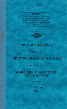 Infantry Training, Volume 1, Infantry Platoon Weapons