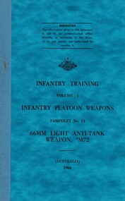 Infantry Training, Volume 1, Infantry Platoon Weapons