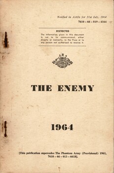 Australian Army: The enemy, 1964