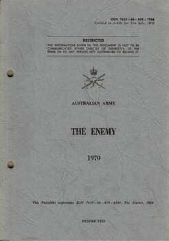 Australian Army: The Enemy 1970