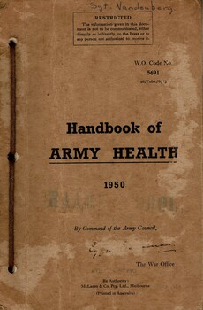 British Army: Handbook of Army Health, 1950