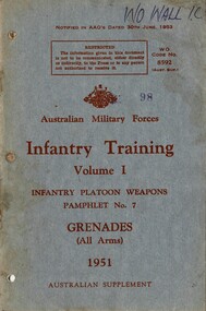 Infantry Training, Volume 1: Infantry Platoon Weapons Pamphlet No. 7, Grenades