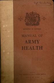 Ministry of Defece Manual of Army Health