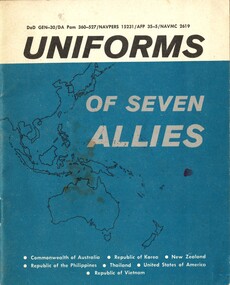 A small booklet with information of uniforms by seven allies of the United States