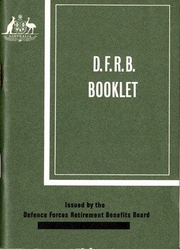 D.F.R.B. Booklet: Issued by the Defence Forces Retirement Benefits Board