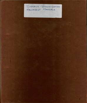 Signals Communication Equipment Manuals