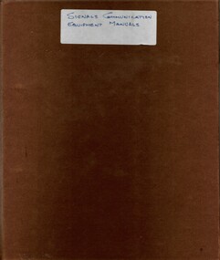 Signals Communication Equipment Manuals