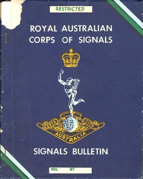 A booklet detailing personnel, Corps matters and technical information for the Royal Australian Corps of Signals