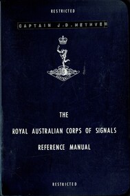 The Royal Australian Corps of Signals Reference Manual
