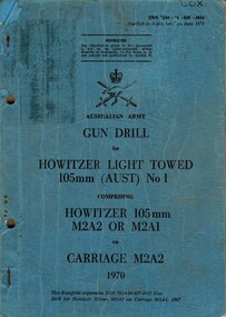 Gun Drill for Howitzer Light Towed 105mm (Aust) No. 1