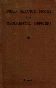 Field Service Notes for Regimental Officers